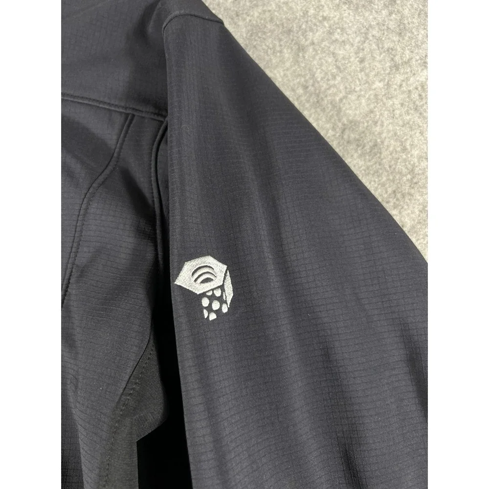 Mountain Hardwear AirShield Elite Windbreaker Jacket Mens Medium Black Hiking